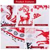 Christmas Three-Piece Quilt Cover Digital Printing Bedding Set Elk Christmas Tree Bed Cover