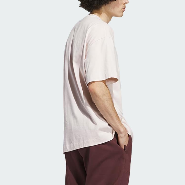 Adidas Basketball Comfortable Soft Short Sleeve T-Shirt Unisex Tops Light-Purple JD6129