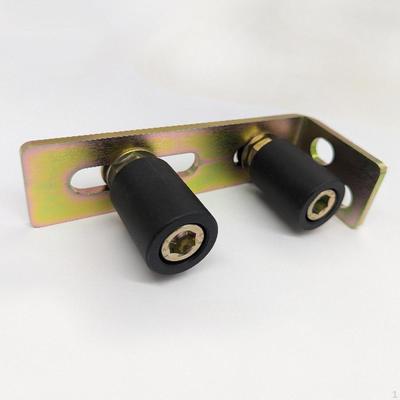 Supporto Assemblaggio Cancello Scorrevole a Rulli con Staffa a L per Recinzione da Giardino Versatile Adattamento Universale