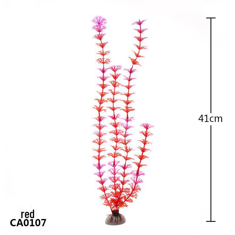 Fish Tank Decoration: Simulated Plant and Water Grass Silk Flower (CA)