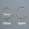 20pcs Stainless Steel Ear Wire Hoops Loop Earrings Big Circle Pendants Gold Color Dangle Drop Earring Jewelry Making DIY No Fade