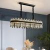 High-End Crystal Chandelier for Modern Spaces - Black, Luxury Lighting for Living Room, Bedroom, Bar, Restaurant, or Villa