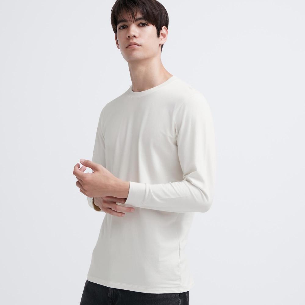 Uniqlo Japan HeaTTech CoTTon Crewneck T  exTra Warm  9 Mini Sleeve 