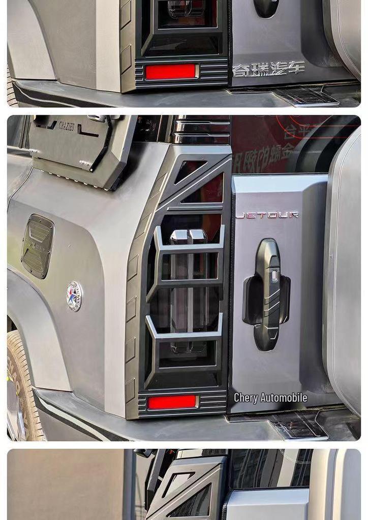 Jetour Traveller Front & Rear Headlight, Fog Light, & Taillight Covers & Frames - Stylish Exterior Modification Accessory.
