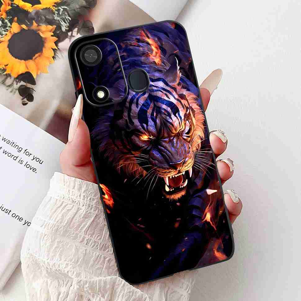 Fashion Butterfly For Itel A27 A27 Case Soft TPU Silicone Black Cover For Itel A27 ITEL P17 Luxury Flower Protective Casing Bags
