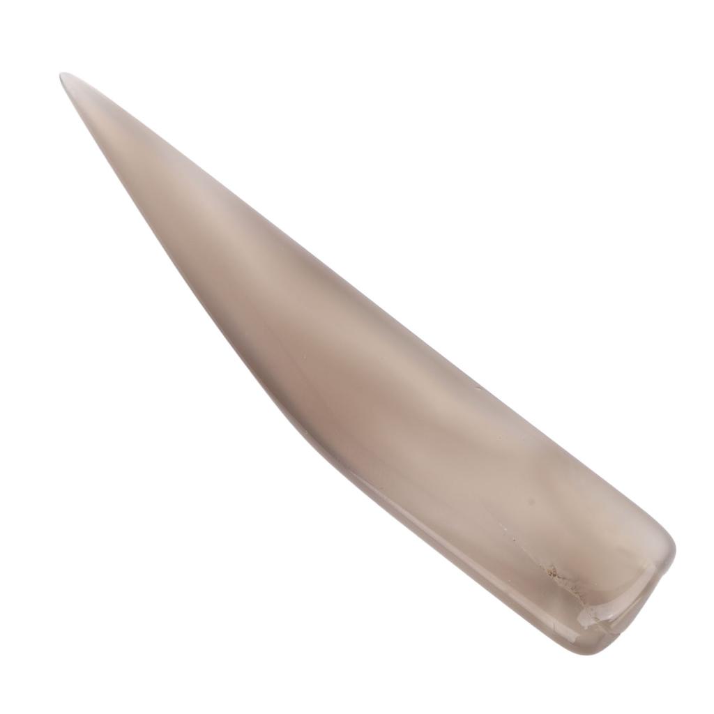 Agate Burnisher Hand Jewelry Goldsmith Tool Professional Agate Craft Polishing Tool for Gold Silver Copper Gray 8cm