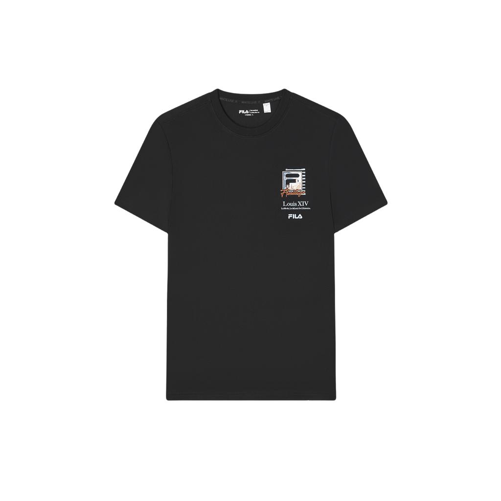 FILA HERITAGE SS24 T Shirt Men's Jet Black F11M428104FBK
