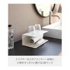 Yamazaki Jitsugyo 10092 Amenity Storage 2 Tiers White W25 x D16 x H11cm Tower Amenity Holder Amenity Tray