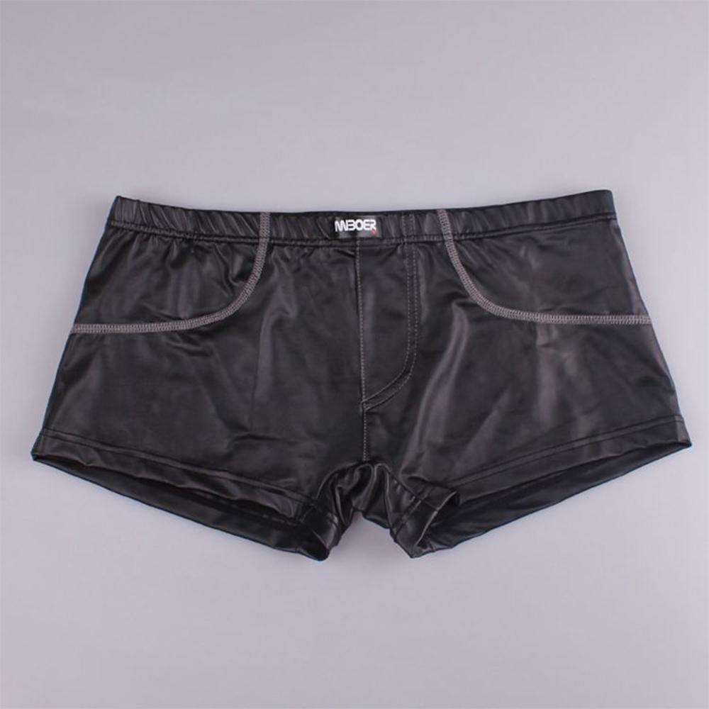 Wetlook Faux Men Boxer Briefs Black Boxer Briefs Erotica