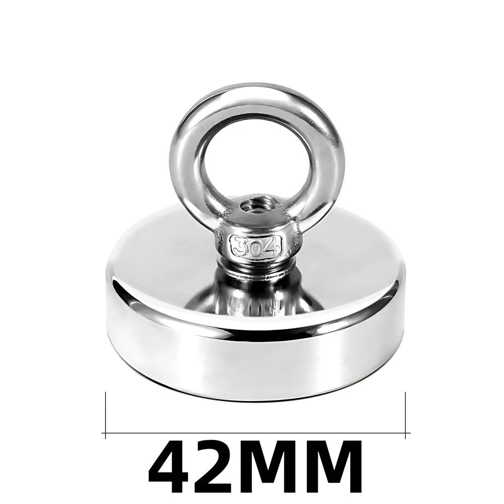 N52 D16-D48 Salvage Magnet Heavy Duty Search Magnets Strong Neodymium Magnet Deep Sea Fishing Magnets Mounting with Ring Eyebolt