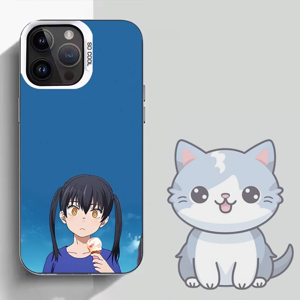 

F-Fire F-Force Cartoon Phone Case For iPhone 16,15,14,13,12,11,Mini,Pro,SE,MAX White Matte Shockproof Cover iPhone16plus
