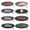 17.5x7.4CM Car Head Cover Emblem Rear Cover Sticker Decoration for Mondeo Fusion Focus Fiesta Kuga Edge Transit Ecosport