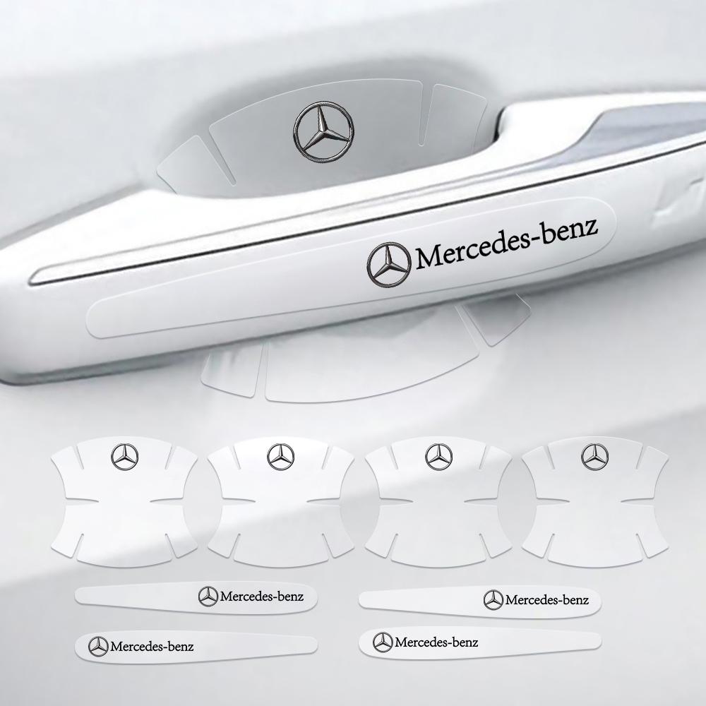 2025 Heiß 4/8 Stück Transparenter Türklinken-Schutzfolien-Aufkleber Anti-Kratz-Aufkleber für Mercedes Benz AMG W108 W203 W204 W210 W21