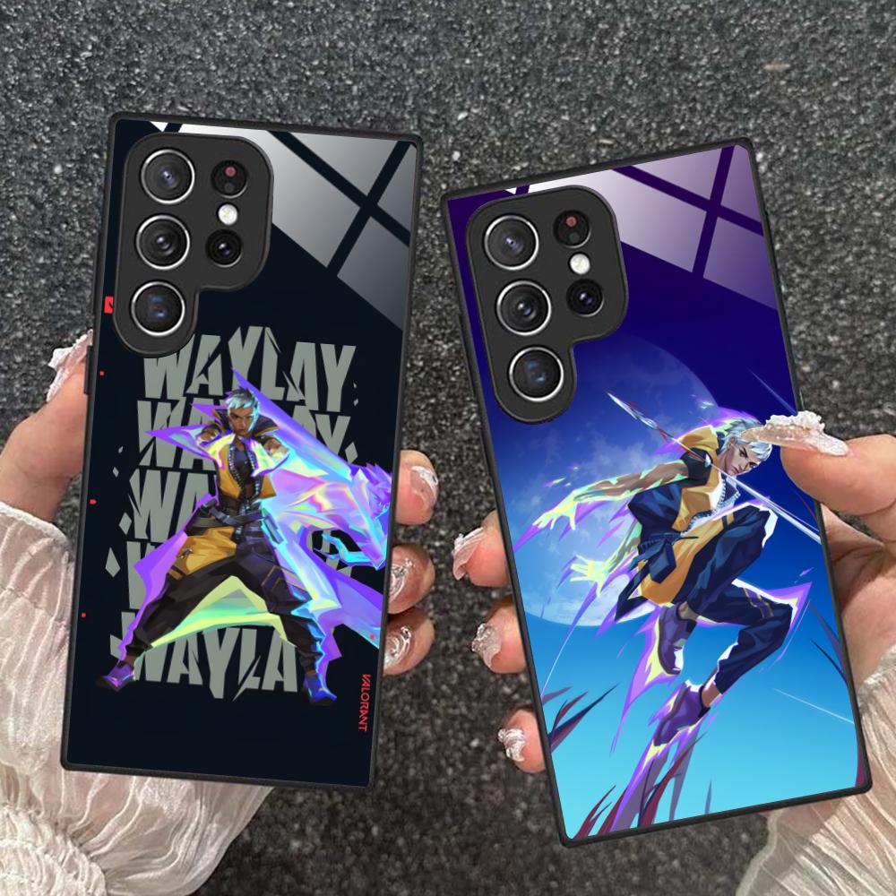 Valo Waylay Phone Case for Samsung Galaxy S26 S25 S24 S23 S22 S21 S20 Note20 Plus FE Ultra Glass Protective Cover
