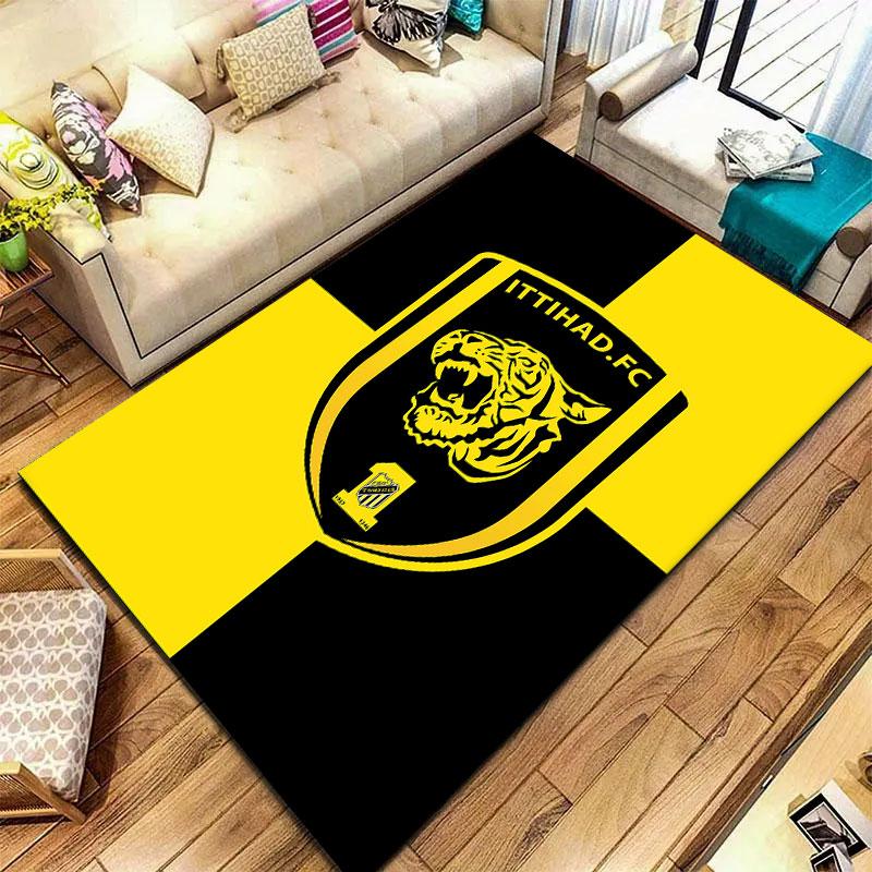 Al-Ittihad Club Carpet Rug for Living Room Bedroom Home Sofa Decoration,Kids play Non-slip Floor Mat