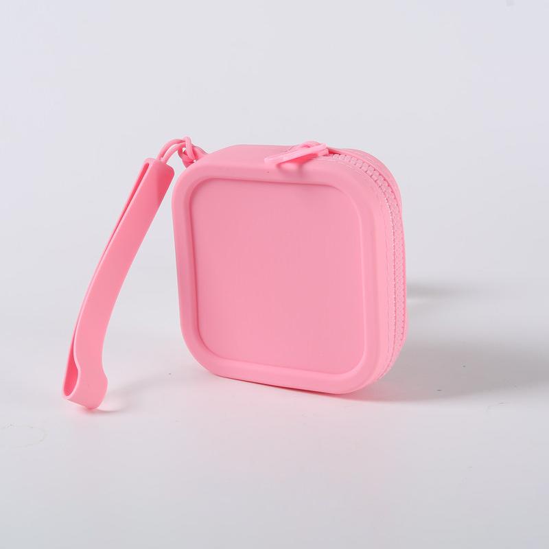 1Pcs Headphone Storage Pouch Travel Carry Bag Silicone Coin Storage Small Pouch Waterproof Zipper Coin Purse For Lipstick Card
