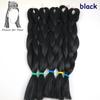 Große Menge auf Lager 24 Zoll 80g Weiche Seidige Synthetische Haarverlängerungen für Häkelzöpfe Haarherstellung Jumbo Braiding Synthetisch