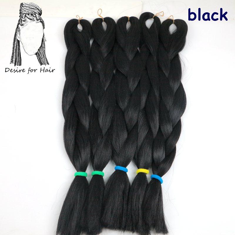 Große Menge auf Lager 24 Zoll 80g Weiche Seidige Synthetische Haarverlängerungen für Häkelzöpfe Haarherstellung Jumbo Braiding Synthetisch