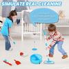 Kids Cleaning Set for Toddlers Pretend Play Educational Set with Kids Toddler Vacuum Floor Sweep Robot Broom Mop Brush Dust Pan