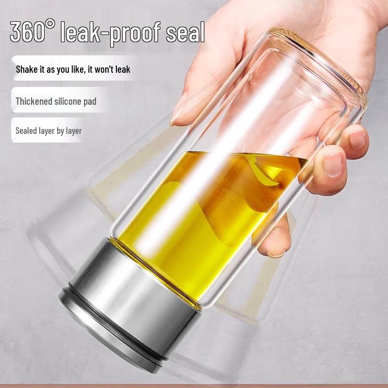 Double-Layer High Borosilicate Tea Infuser Bottle