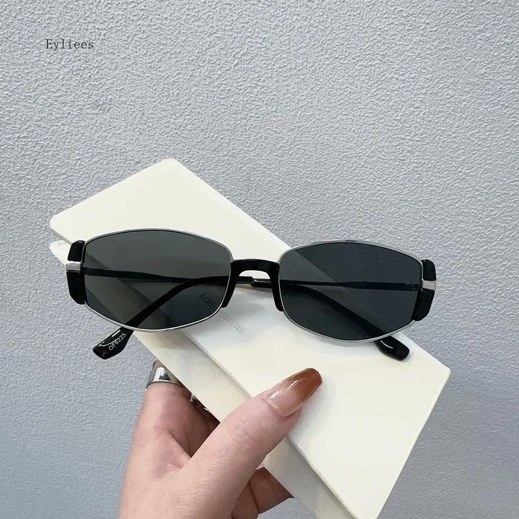 Hexagonal Rectangle Metal Frame SunGlasses Vintage Transparent SunGlasses for Women Men UV400 Eyewear Oculos De Sol sun glasses