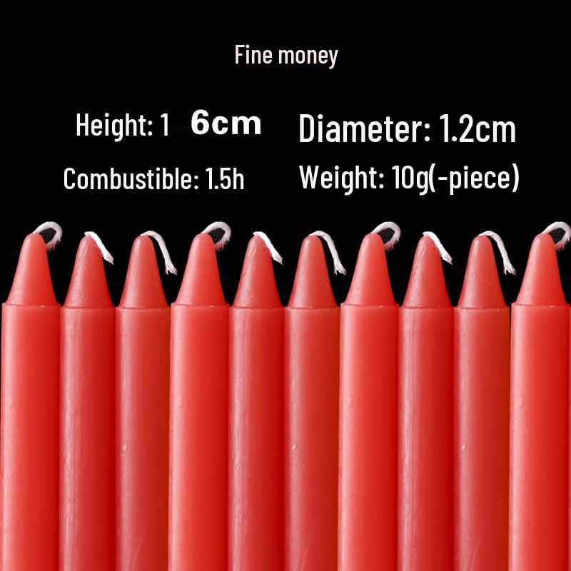 LIEI Red and White Smokeless Emergency Candle