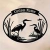 Unique Exclusively Designed Custom Metal Wall Art Ostrich Pattern Versatile Indoor Outdoor Party Holiday Gift