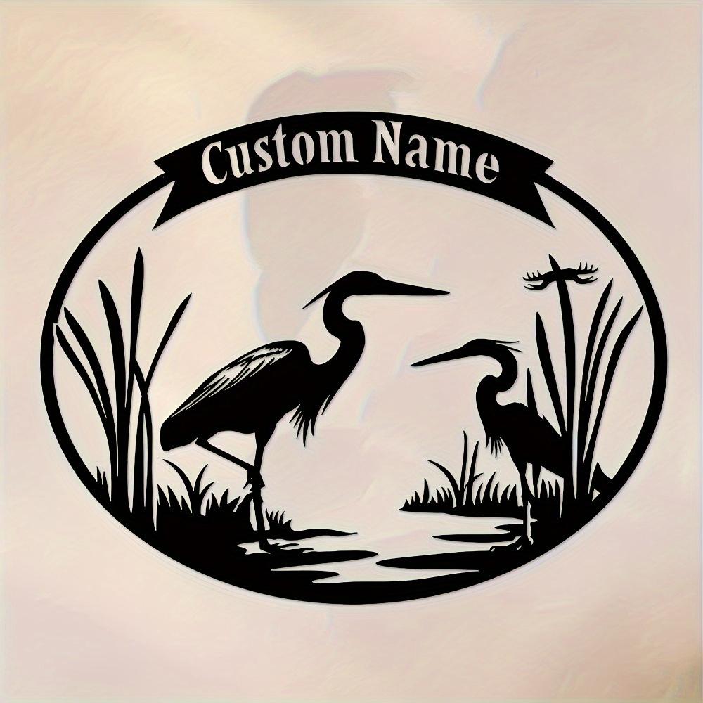 Unique Exclusively Designed Custom Metal Wall Art Ostrich Pattern Versatile Indoor Outdoor Party Holiday Gift