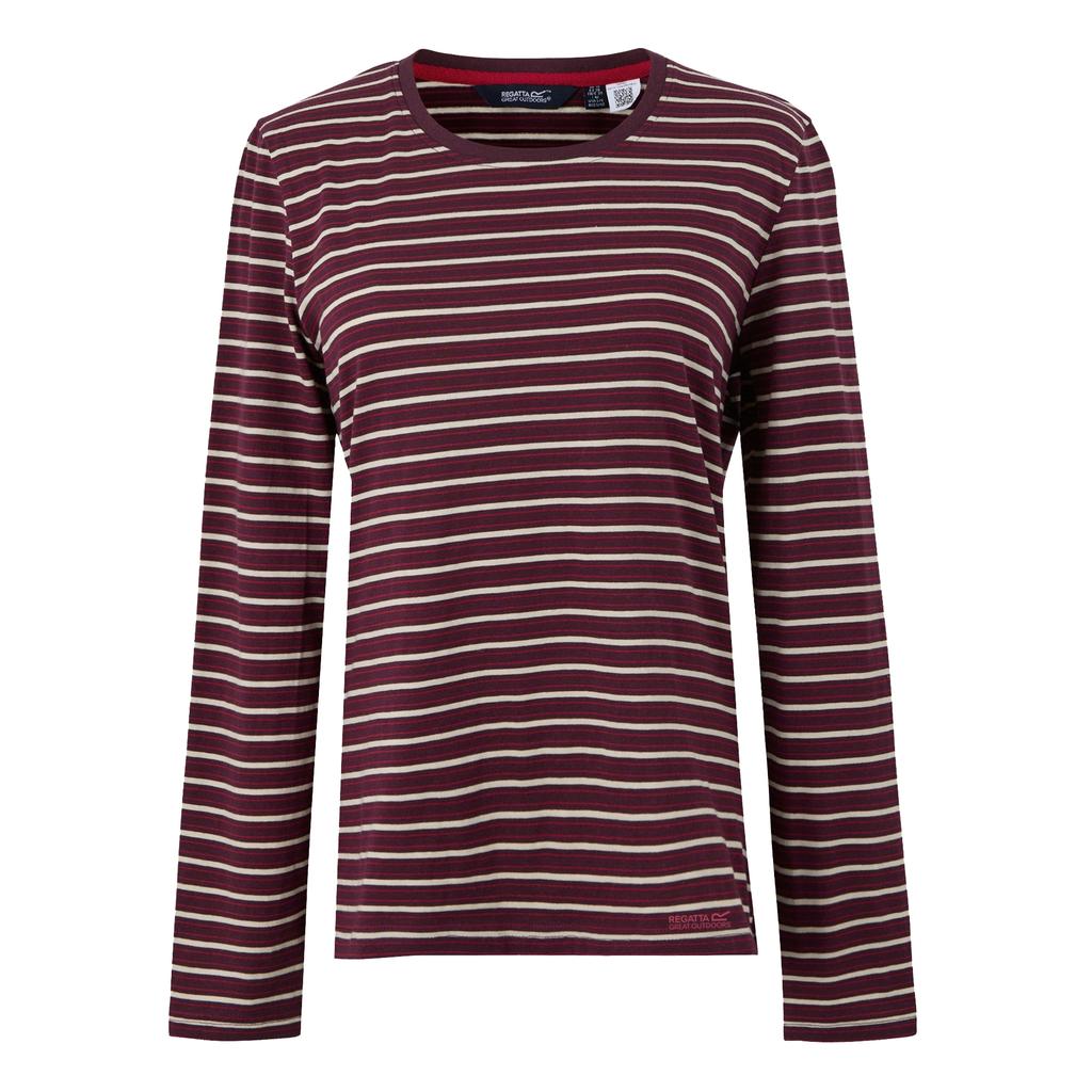 Regatta Womens/Ladies Federica Stripe Long-Sleeved T-Shirt