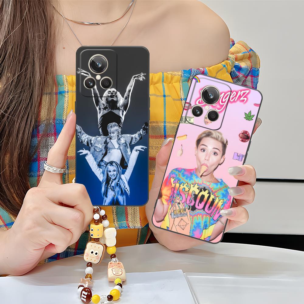 Miley Cyrus Handyhülle für Realme GT 8 Neo Pro C75 73 71 C67 65 C55 53 C35 31 C20 15 Bunte Druckabdeckung Hübsche Abdeckung