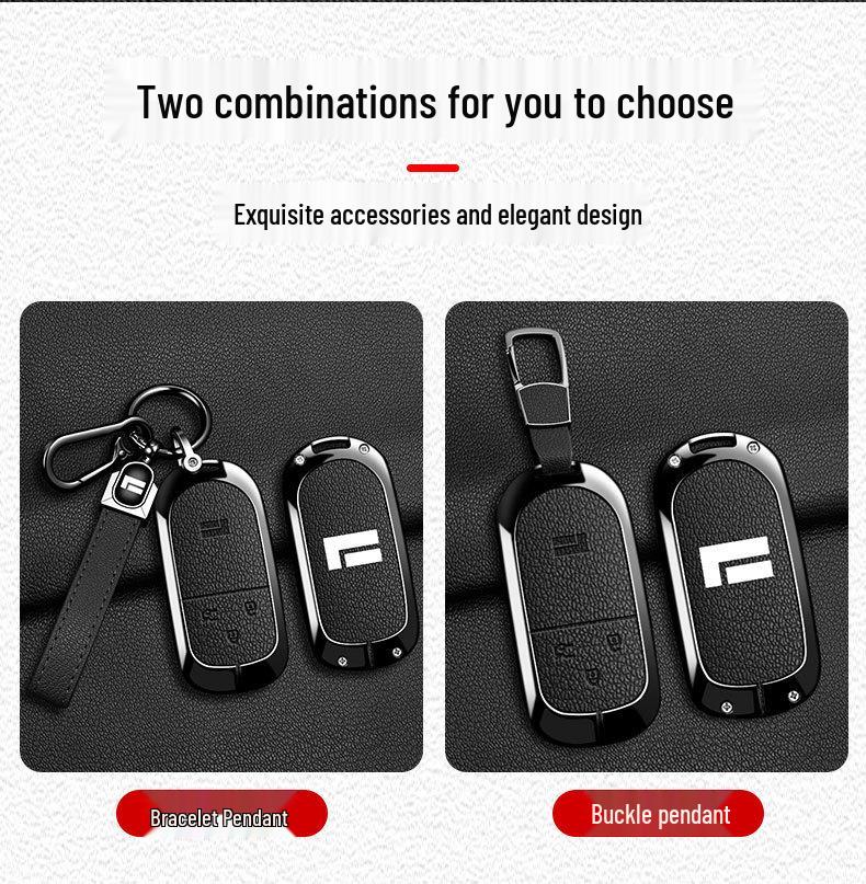 Jishi 01 Key Case: Universal 7-seater & Exclusive 6-seater Metal Shell Keychain for Men & Women