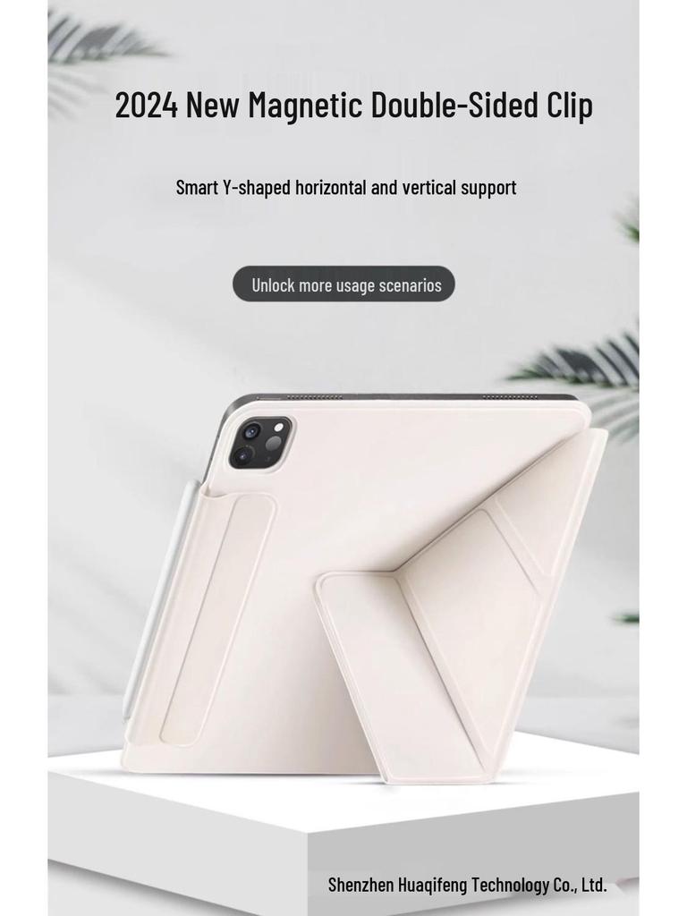 2025 iPad A16 Schutzhülle: 3-Fach Air6, Magnetisch, Rahmenlos, Ultradünn, Doppelseitiger Clip, 11 Zoll