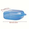 Premium Clear Denture Case Durable Plastic, Odorless Personal Care Accessory for Travel & Storage