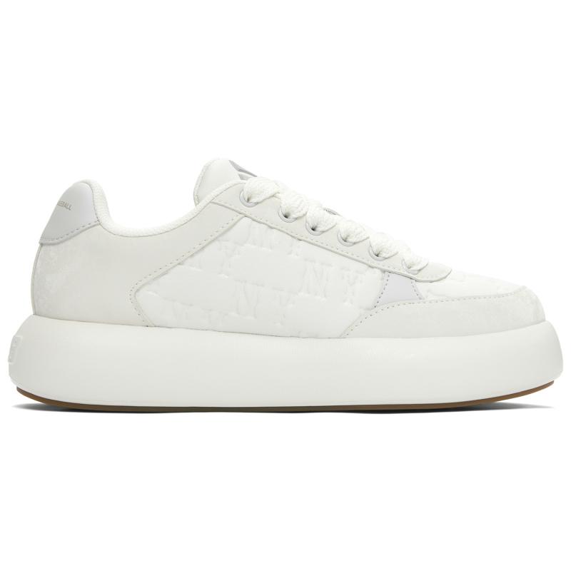 MLB Chunky Classic Slip Resistant Abrasion Resistant Low top Casual Shoes Unisex White Sneakers 3ASXBMN4N-50GRL