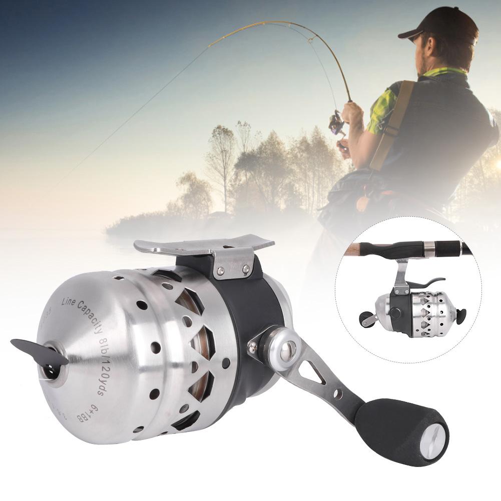 Archery Shooting Fishing Lure Reel Hand Brake Winding Displacement Fish Line Wheel AccessorySP35