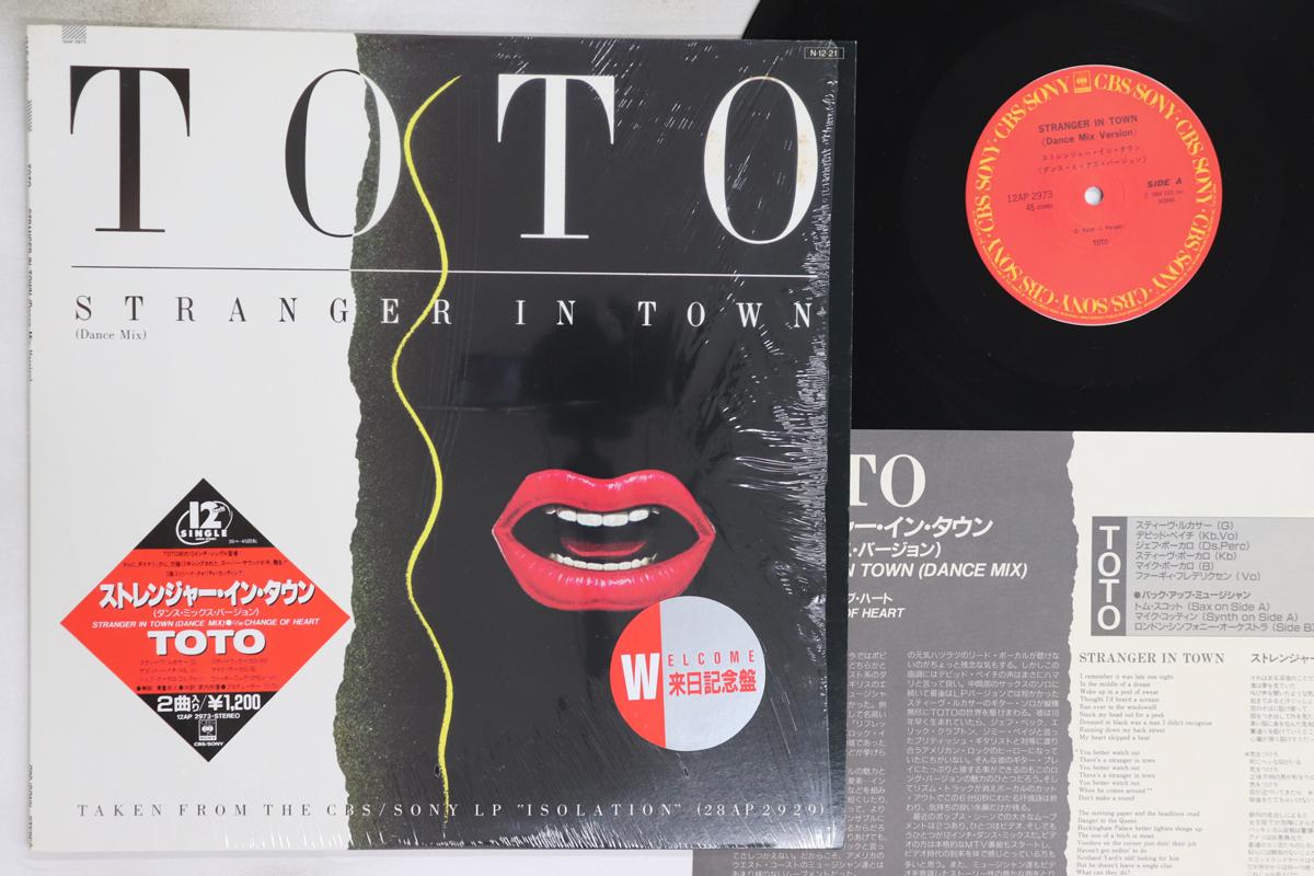 

12inch Record TOTO - Stranger In Town (Dance Mix Version 12AP2973 CBS SONY 1984 Japan Rock Used