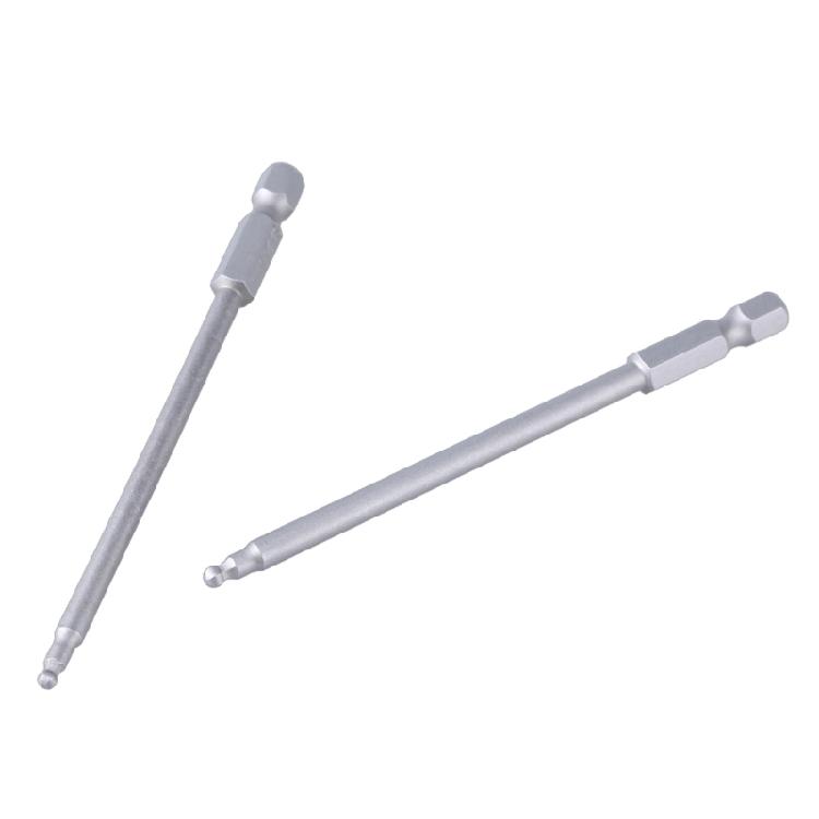 5pcs Magnetic Ballhead End Hex Screwdriver Bit Set,  Alloy Steel, Long Reach 100mm