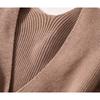 2026 Knit Cape Shawl With Pom Poms Long Cardigan Wrap Coat Women
