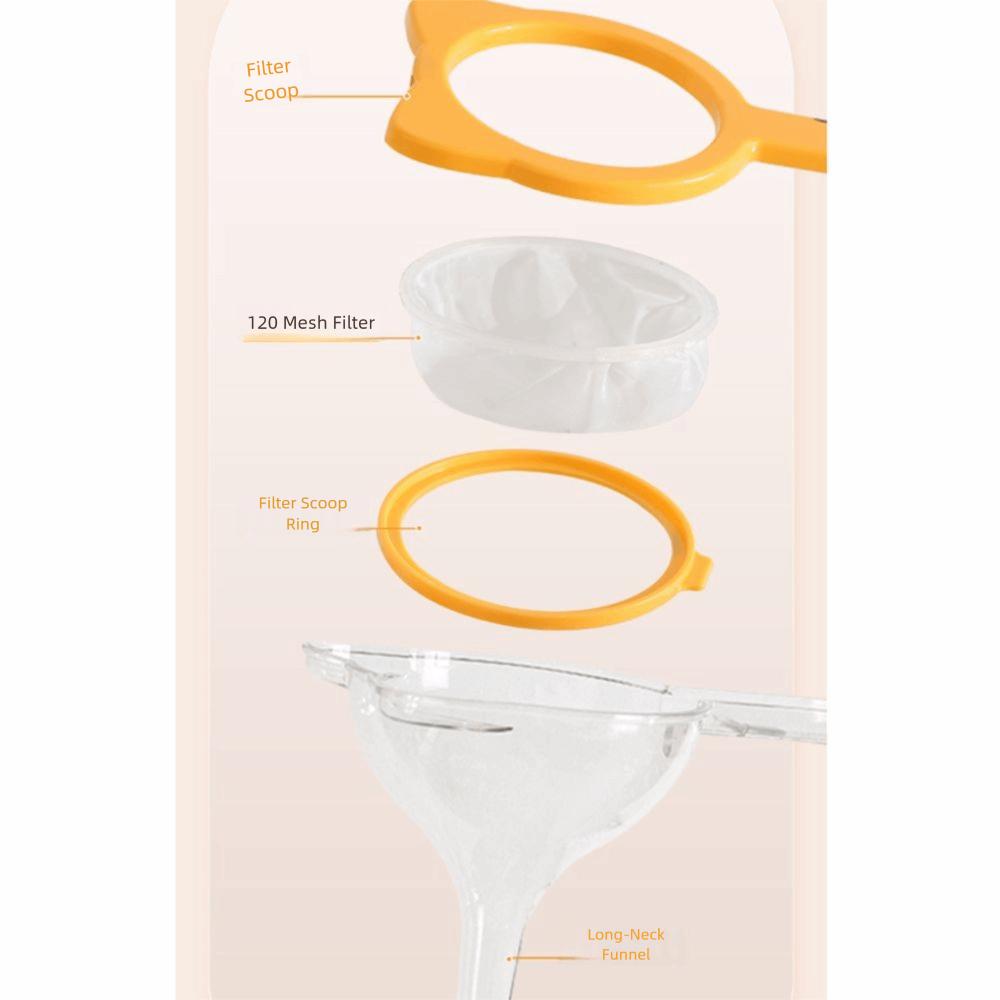 2 in 1 Kitchen Oil Funnel with Filter 120 Mesh Fine Mesh Colander Mesh Flour Sieve  Coffee
