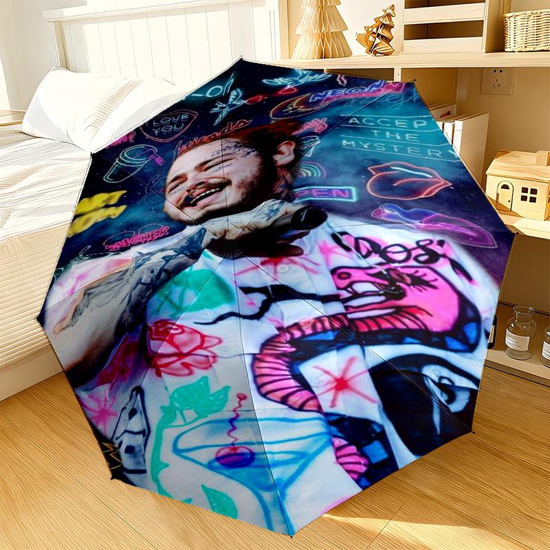 Musician's Heartfelt Expression Umbrella 8-Frame for Travel, Camping, Casual Lightweight Portable Umbrella, Essential for Every Family Holidays Gift