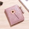 Small Wallet Women's Short Style 2025 New Style Simple and Fresh Student Zipper Buckle Folding Change Clip