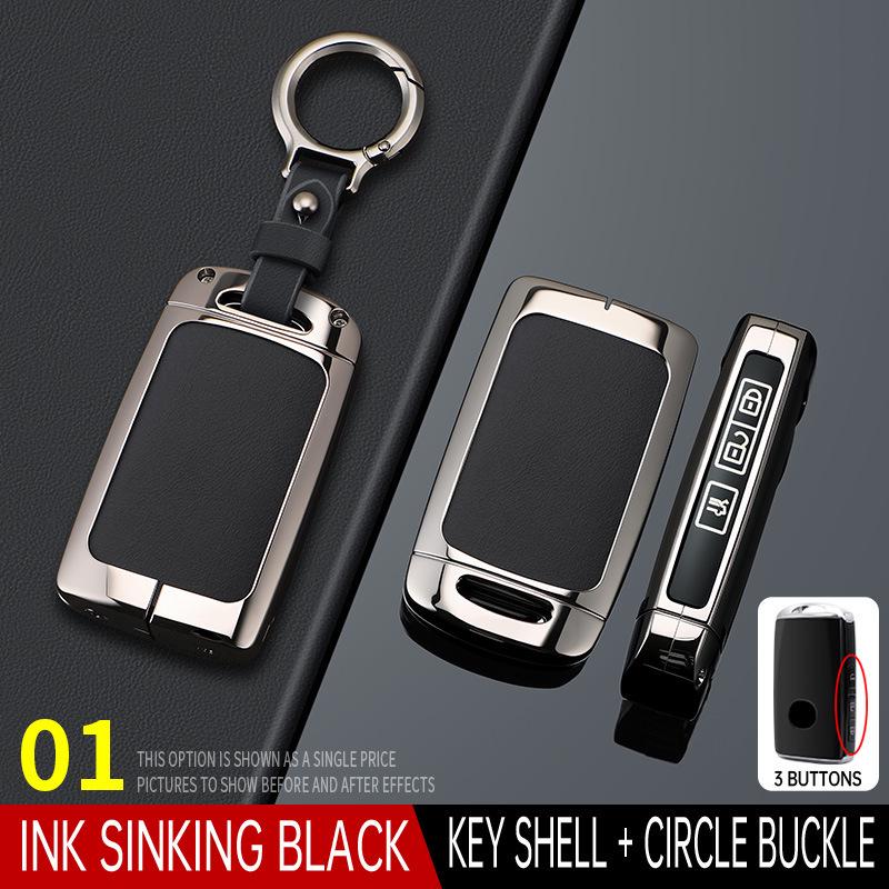 Mazda 3 Key Case with Angkesaila Buckle for CX4/CX5/Atz/CX30 - High-End Shell Bag for Men and Women
