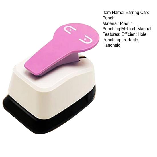 Poinçonneuse pour cartes de boucles d'oreilles à levier Poinçonneuse pour trous de cartes à suspendre pour boucles d'oreilles Poinçonneuses manuelles pour étiquettes