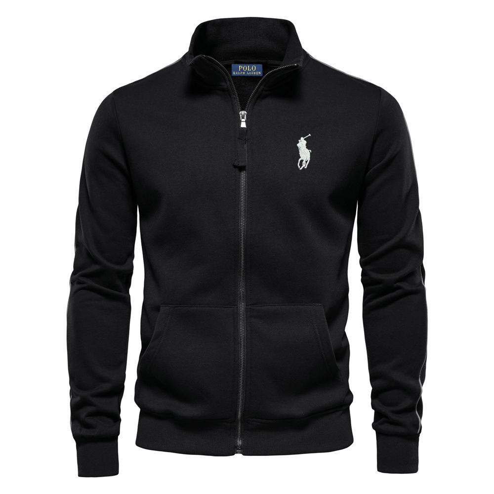 Polo Ralph Lauren Embroidered Autumn and Winter New Men's Long Sleeved Hooded Sweatshirt Trend Versatile Fleece Warm Sweatshirt