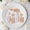 Plastic Bohemian Flower Earring Molds Polymer Clay Tools Reusable Mould For Handmade Jewelry Creations