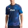 Fila Seria Sportów Outdoorowych Jazda na Rowerze Ochrona przed Słońcem Dzianinowy T-shirt z Krótkim Rękawem i Okrągłym Dekoltem Męski Top A11M528101F-ZA