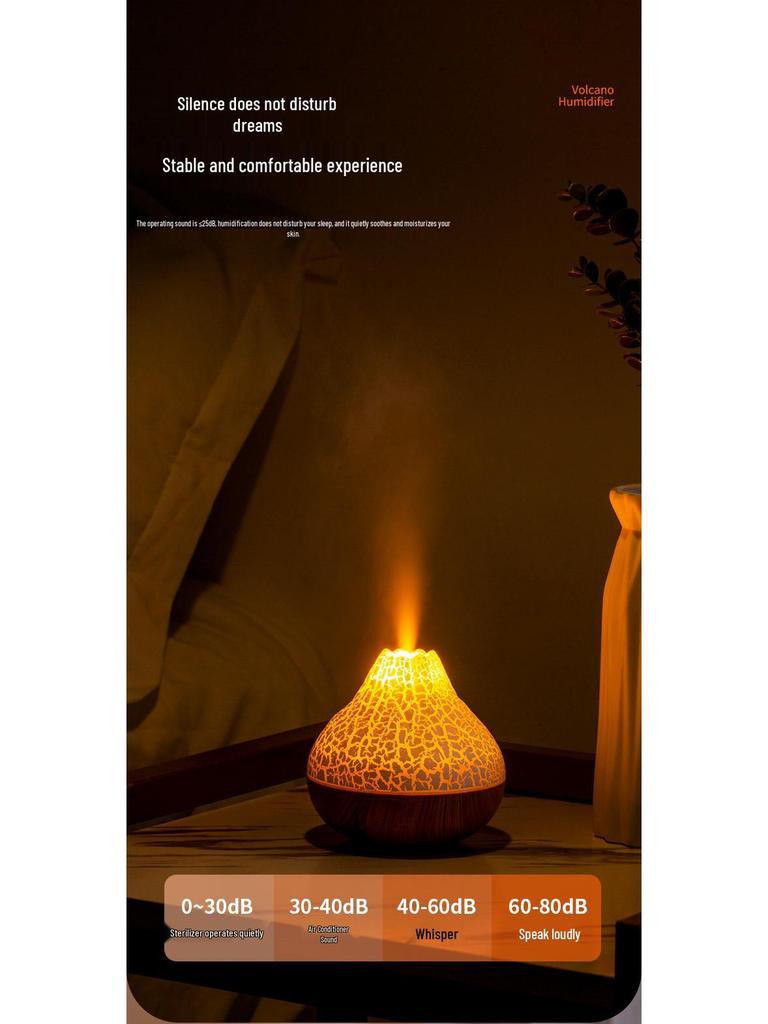 Type-C Flame Effect Mini Humidifier & Aroma Diffuser for Desktop