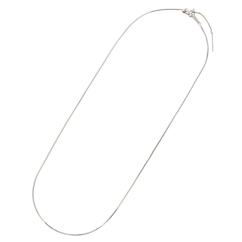 Fehérarany nyaklánc K18WG velencei láncbeállító szélesség [Fairy Kallet] (Csúszka 0,7 mm 45 cm)