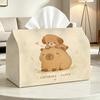 Cute Pet Friendship 1pc Tissue Box Kitchen Home Universal Travel Gift Tissue Box Restaurant Office Crowd Car Decoration Gift Tissue Box Toilet Car Own