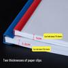 Transparent A4 Drawer Clip Folder - Office, Resume, Report, Colorful